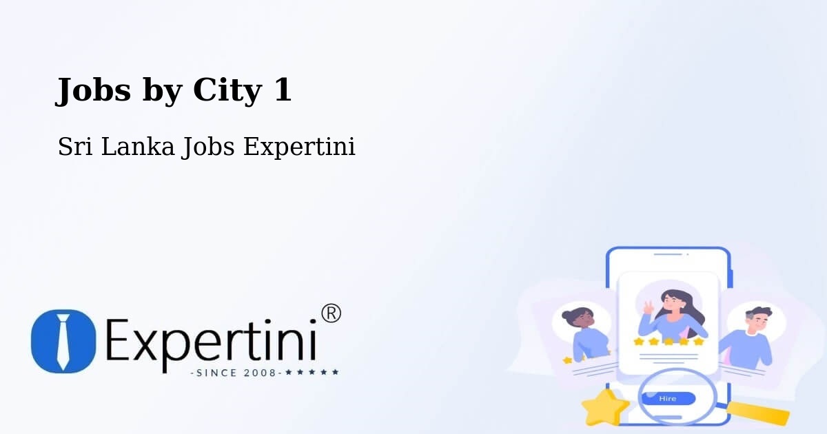City Jobs in Sri Lanka - Expertini