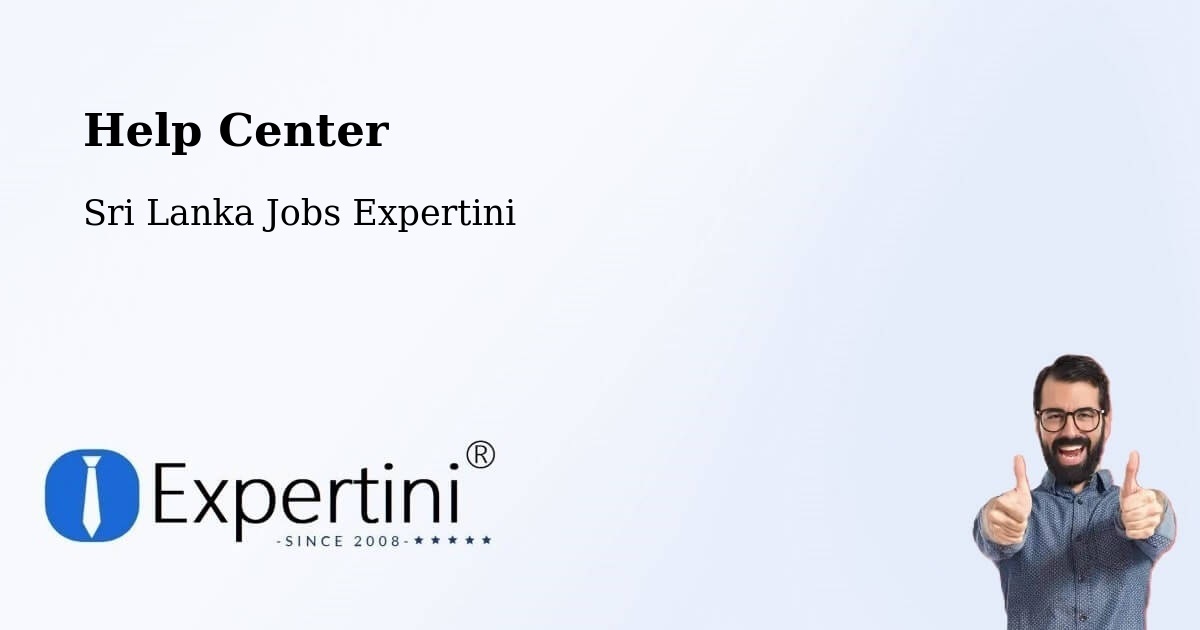 Help Center – Jaffna - Sri Lanka Jobs Expertini